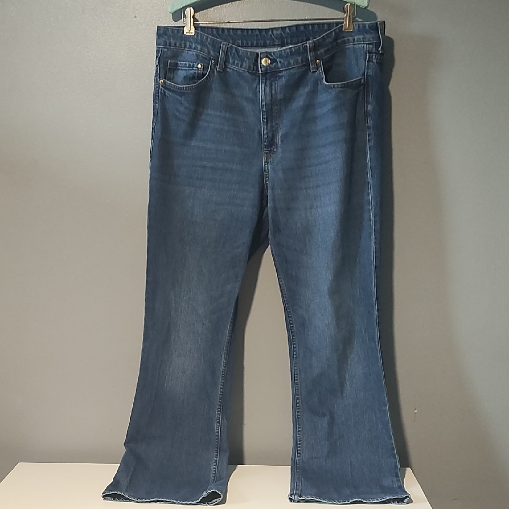 & Denim Blue Denim Size 16 Boot Cut Jeans